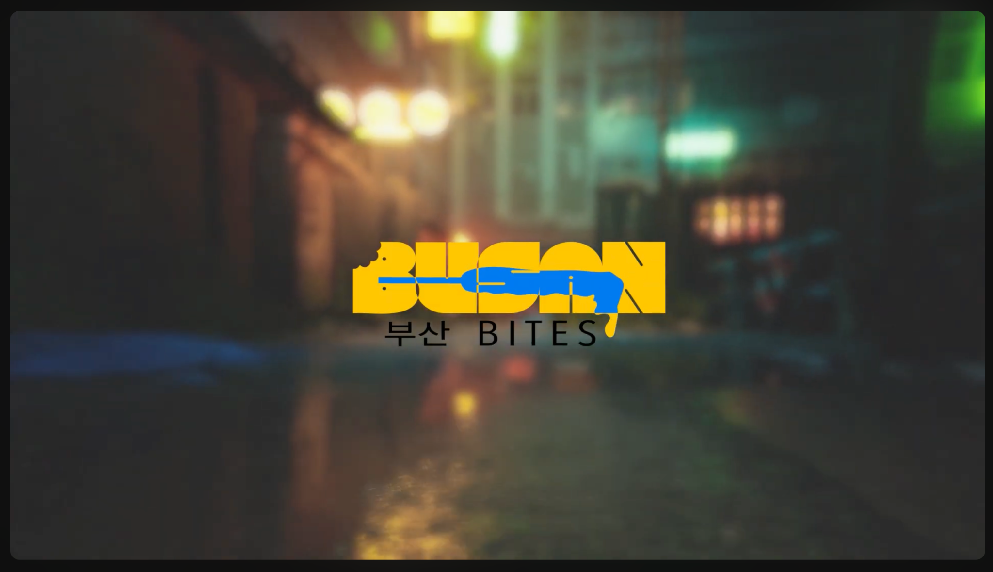 Busan Bites Korean street food brand identity cover